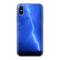 Дизайнерский силиконовый чехол для Iphone x10 Молния