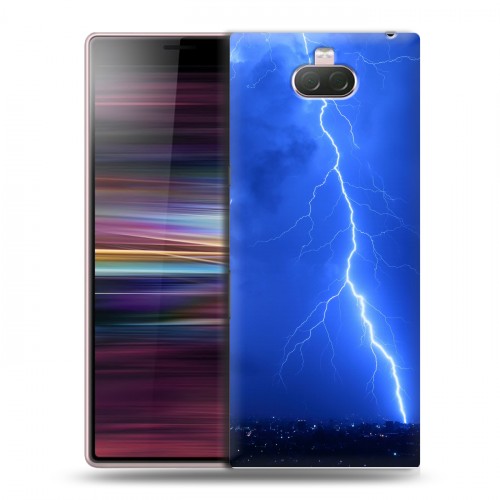 Дизайнерский силиконовый чехол для Sony Xperia 10 Молния