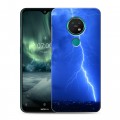 Дизайнерский силиконовый с усиленными углами чехол для Nokia 7.2 Молния