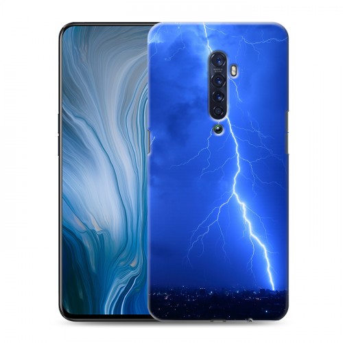 Дизайнерский пластиковый чехол для OPPO Reno2 Z Молния