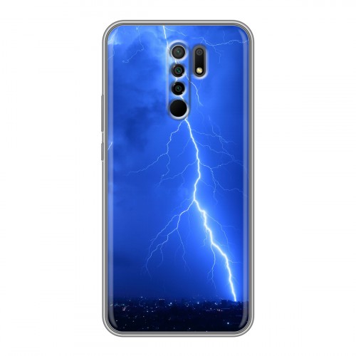 Дизайнерский силиконовый чехол для Xiaomi RedMi 9 Молния