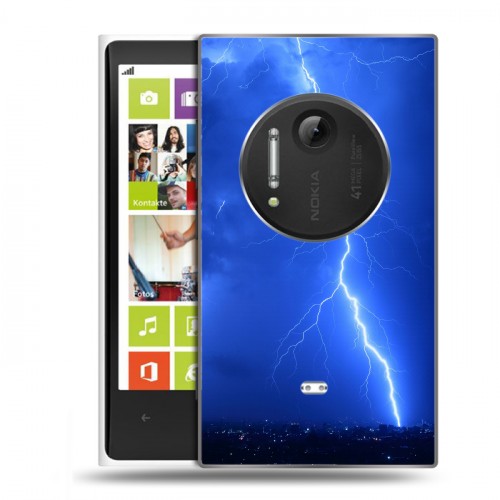 Дизайнерский пластиковый чехол для Nokia Lumia 1020 Молния