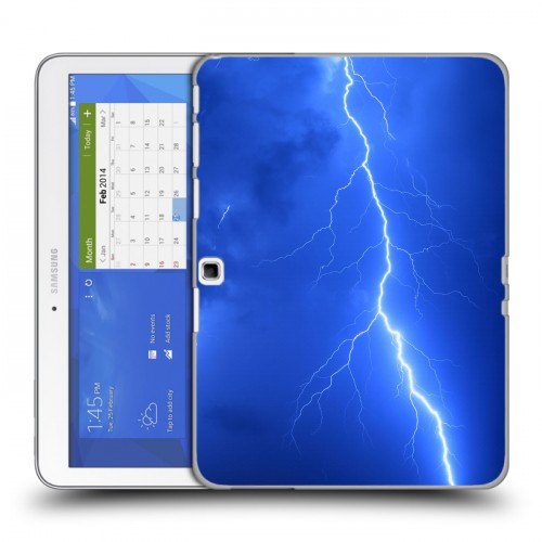 Дизайнерский силиконовый чехол для Samsung Galaxy Tab 4 10.1 Молния