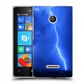 Дизайнерский пластиковый чехол для Microsoft Lumia 435 Молния