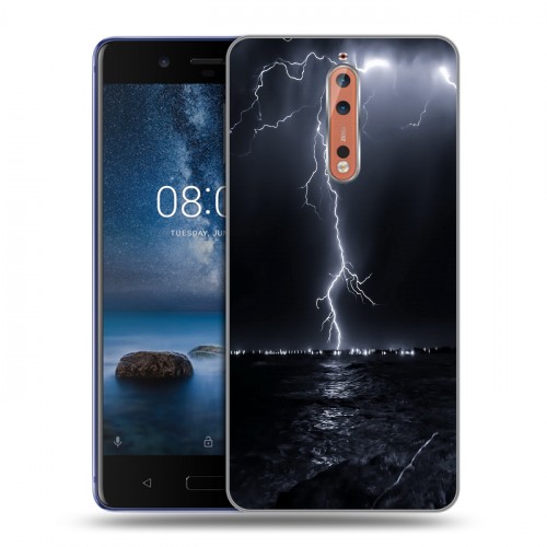 Дизайнерский пластиковый чехол для Nokia 8 Молния