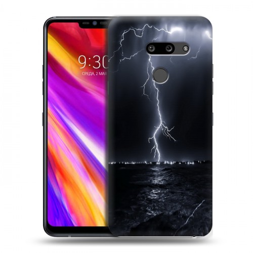 Дизайнерский пластиковый чехол для LG G8 ThinQ Молния