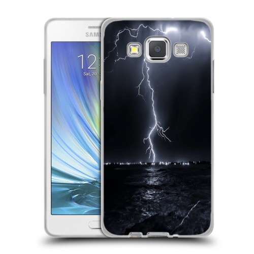 Дизайнерский пластиковый чехол для Samsung Galaxy A5 Молния