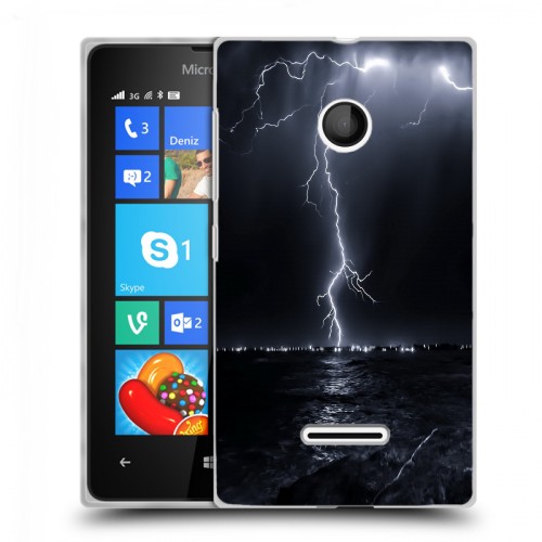 Дизайнерский пластиковый чехол для Microsoft Lumia 435 Молния