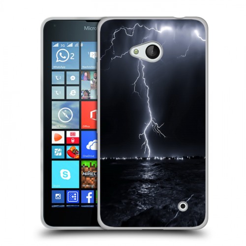 Дизайнерский пластиковый чехол для Microsoft Lumia 640 Молния