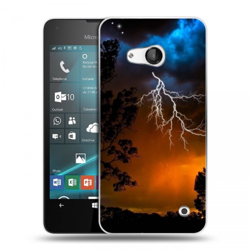 Дизайнерский пластиковый чехол для Microsoft Lumia 550 Молния