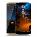 Дизайнерский пластиковый чехол для ZTE Axon 7 Молния