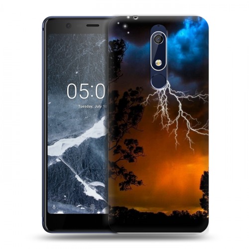 Дизайнерский пластиковый чехол для Nokia 5.1 Молния