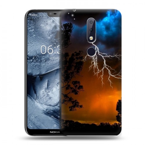 Дизайнерский пластиковый чехол для Nokia 6.1 Plus Молния