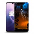 Дизайнерский пластиковый чехол для OnePlus 7 Молния