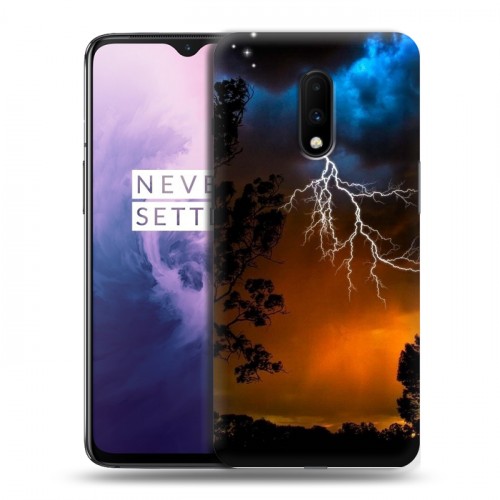 Дизайнерский пластиковый чехол для OnePlus 7 Молния