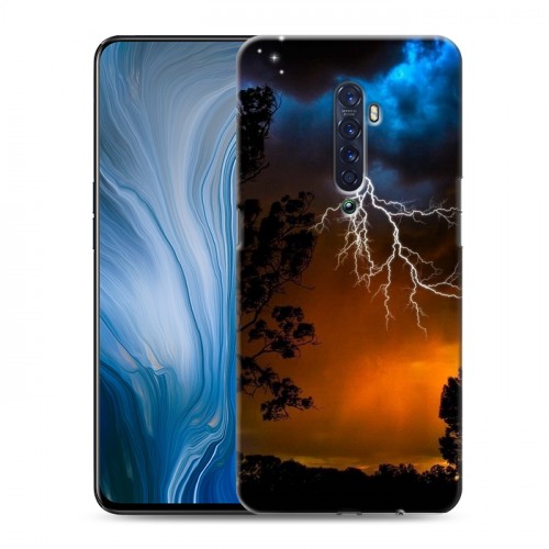 Дизайнерский пластиковый чехол для OPPO Reno2 Z Молния