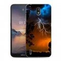 Дизайнерский силиконовый чехол для Nokia 1.3 Молния