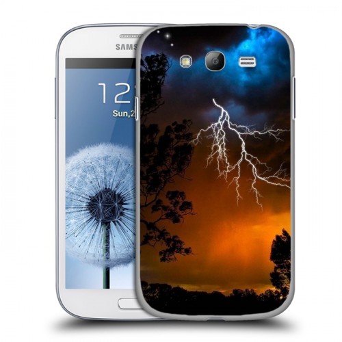 Дизайнерский пластиковый чехол для Samsung Galaxy Grand Молния