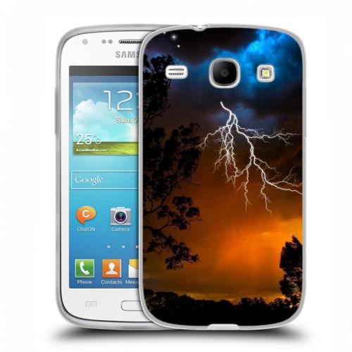 Дизайнерский силиконовый чехол для Samsung Galaxy Core Молния
