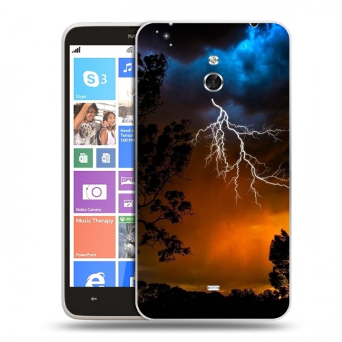 Дизайнерский пластиковый чехол для Nokia Lumia 1320 Молния