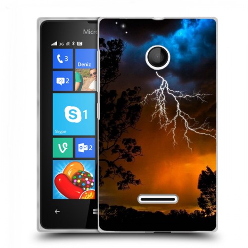 Дизайнерский пластиковый чехол для Microsoft Lumia 435 Молния