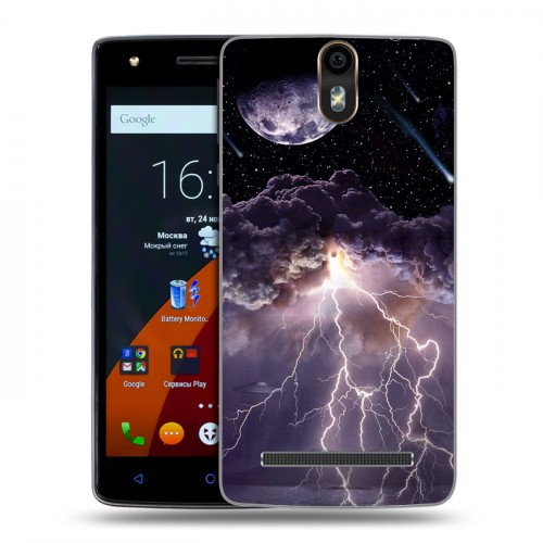 Дизайнерский силиконовый чехол для Wileyfox Storm Молния