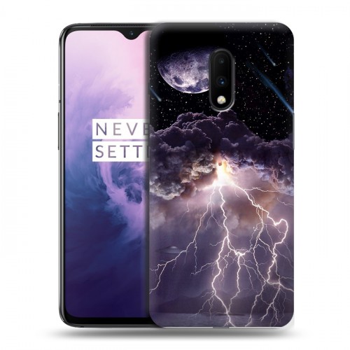 Дизайнерский пластиковый чехол для OnePlus 7 Молния