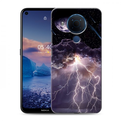 Дизайнерский силиконовый чехол для Nokia 5.4 Молния