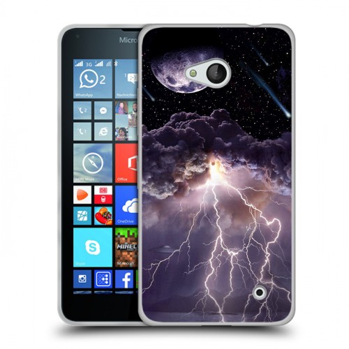 Дизайнерский пластиковый чехол для Microsoft Lumia 640 Молния