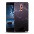 Дизайнерский пластиковый чехол для Nokia 8 Молния