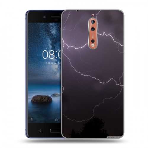 Дизайнерский пластиковый чехол для Nokia 8 Молния