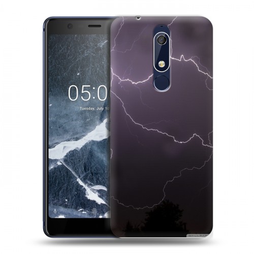 Дизайнерский пластиковый чехол для Nokia 5.1 Молния