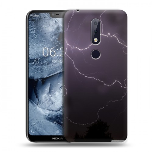 Дизайнерский пластиковый чехол для Nokia 6.1 Plus Молния