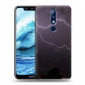 Дизайнерский пластиковый чехол для Nokia 5.1 Plus Молния