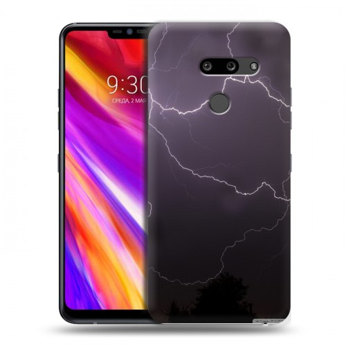 Дизайнерский пластиковый чехол для LG G8 ThinQ Молния