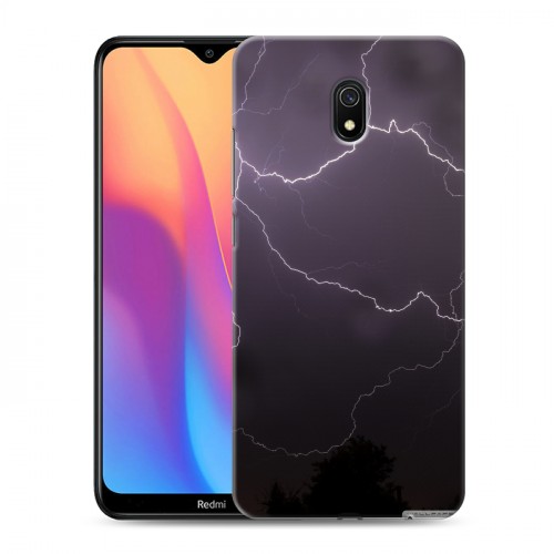 Дизайнерский силиконовый с усиленными углами чехол для Xiaomi RedMi 8A Молния