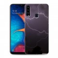 Дизайнерский пластиковый чехол для Samsung Galaxy A20s Молния