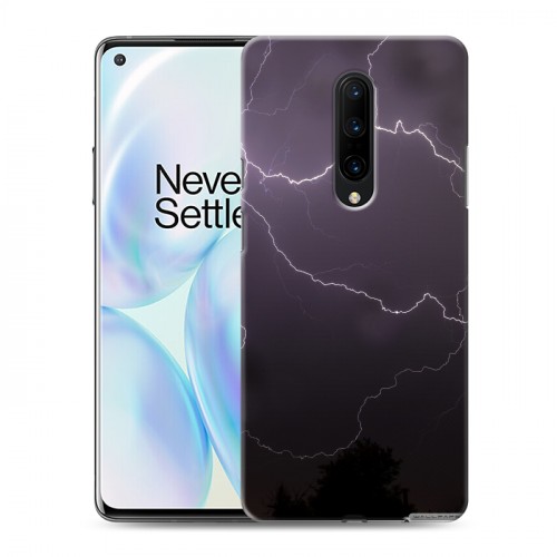 Дизайнерский пластиковый чехол для OnePlus 8 Молния