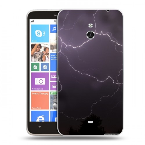 Дизайнерский пластиковый чехол для Nokia Lumia 1320 Молния