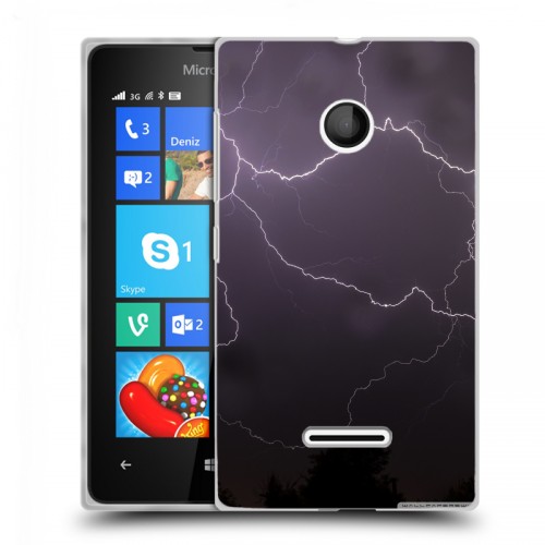 Дизайнерский пластиковый чехол для Microsoft Lumia 435 Молния