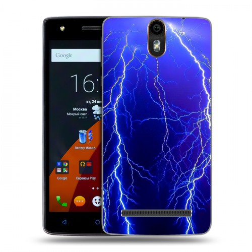 Дизайнерский силиконовый чехол для Wileyfox Storm Молния