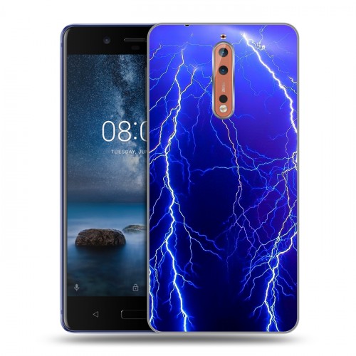 Дизайнерский пластиковый чехол для Nokia 8 Молния