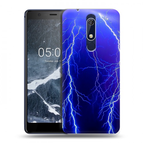 Дизайнерский пластиковый чехол для Nokia 5.1 Молния