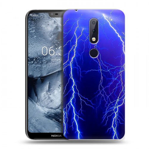 Дизайнерский пластиковый чехол для Nokia 6.1 Plus Молния