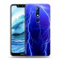 Дизайнерский пластиковый чехол для Nokia 5.1 Plus Молния