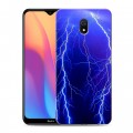 Дизайнерский силиконовый с усиленными углами чехол для Xiaomi RedMi 8A Молния