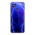 Дизайнерский силиконовый чехол для Realme C21 Молния