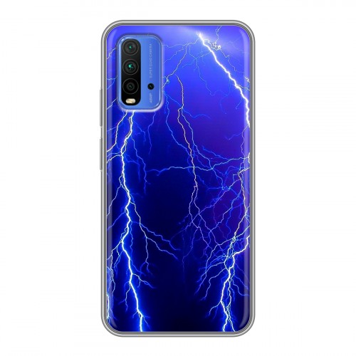 Дизайнерский силиконовый чехол для Xiaomi RedMi 9T Молния