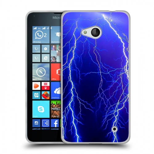 Дизайнерский пластиковый чехол для Microsoft Lumia 640 Молния