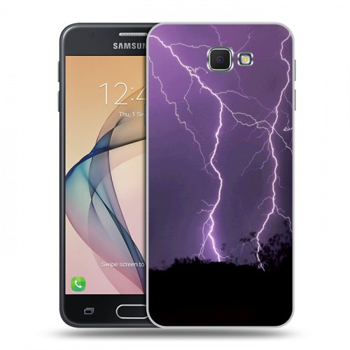 Дизайнерский пластиковый чехол для Samsung Galaxy J5 Prime Молния